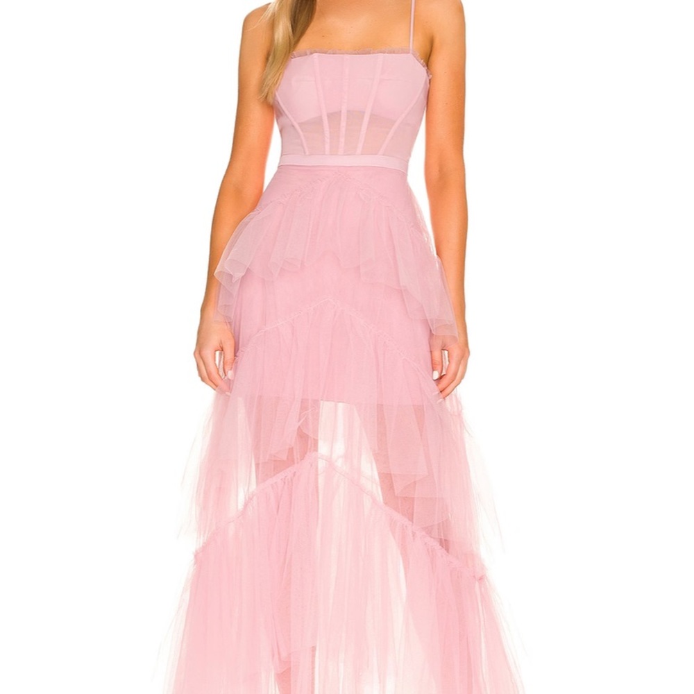 Corset Tulle Gown in Pink Tint
BCBGMAXAZRIA size 0 new with tags